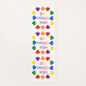 Gay Proud Irish LGBT Rainbow Shamrocks Yogamat (Voorkant)