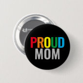 Gay Proud mama Ronde Button 5,7 Cm (Voorkant /achterkant)