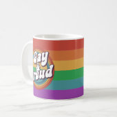 Gay & Proud Pride LGBTQ+ Koffiemok (Voorkant links)