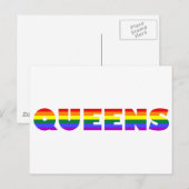 Gay Queens briefkaart (Voorkant / Achterkant)