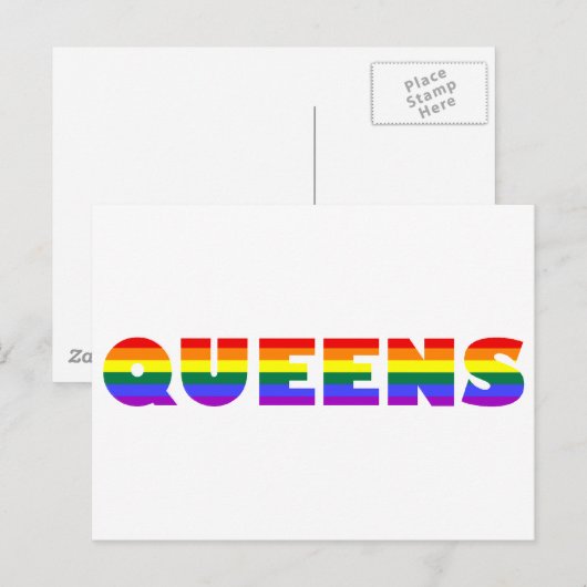 Gay Queens briefkaart (Voorkant / Achterkant)