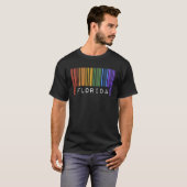 Gay Queer Barcode Pride Florida Aesthetic LGBTQ Fl T-shirt (Voorkant volledig)