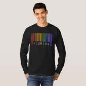 Gay Queer Barcode Pride Florida Aesthetic LGBTQ Fl T-shirt (Voorkant volledig)