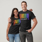Gay Queer Barcode Pride Gamer Video Games Aestheti T-shirt (Unisex)