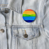 Gay Queer Rainbow Ronde Button 5,7 Cm (In situ)