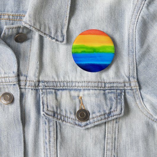 Gay Queer Rainbow Ronde Button 5,7 Cm (In situ)