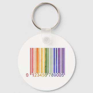 Gay Rainbow Barcode 2 Sleutelhanger