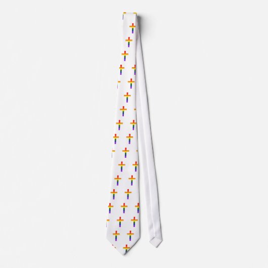 Gay Rainbow Cross 2 Stropdas (Voorkant)