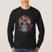 Gay Rainbow El Dia De Los Muertos LGBTQ LGBT Pride T-shirt (Voorkant)