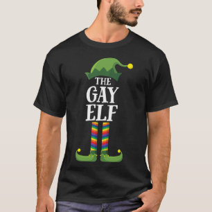 Gay Rainbow Elf Matching Family, Kerstmis Pa T-shirt