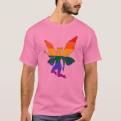 Gay Rainbow Fairy T-shirt (Voorkant)