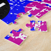 Gay Rainbow Flag op deze manier geboren Legpuzzel (Zijkant)