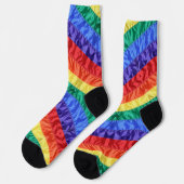 Gay Rainbow Flag Rainbow Stripes LGBT LGBTQ Pride Sokken (Links)