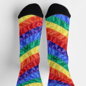 Gay Rainbow Flag Rainbow Stripes LGBT LGBTQ Pride Sokken (Top)