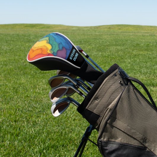 GAY RAINBOW GEKLEURDE GOLF CLUB cover (Insitu)