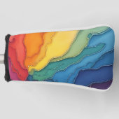 Gay Rainbow Golf putter cover (Voorkant)