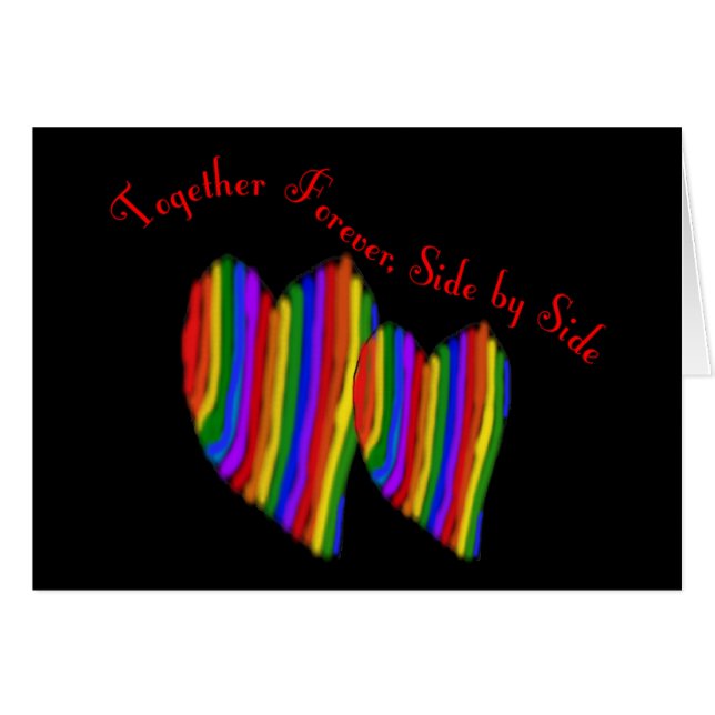 Gay Rainbow Hart SATHER FOREVER SIDE (Voorkant Horizontaal)