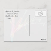 Gay Rainbow-kleuren Floral Dank je Briefkaart (Achterkant)