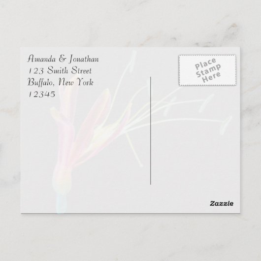 Gay Rainbow-kleuren Floral Dank je Briefkaart (Achterkant)