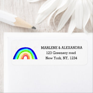 Gay Rainbow LGBT Lesbian Pride Labs Etiket