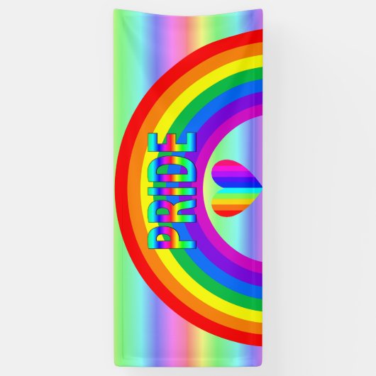 Gay Rainbow Pride Banner (Verticaal)