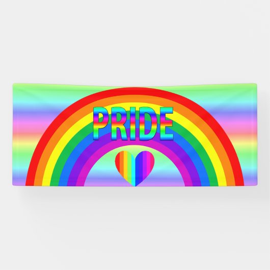 Gay Rainbow Pride Banner (Horizontaal)