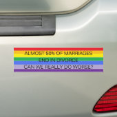 GAY RAINBOW PRIDE BUMPERSTICKERS (Op auto)