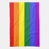 Gay Rainbow Pride Flag Theedoek (Verticaal)