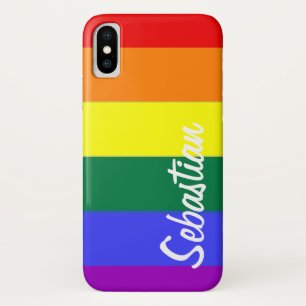 Gay Rainbow Pride gepersonaliseerd Case-Mate iPhone Case