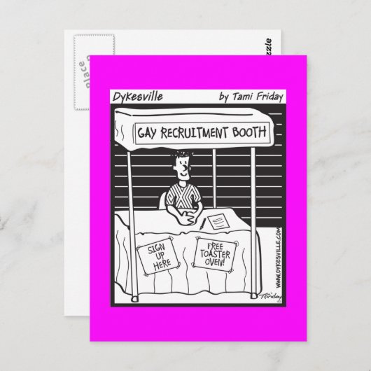 Gay Recruit Briefkaart (Voorkant / Achterkant)