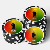 Gay regenboog bruiloft pokerchips (Opstapeling)