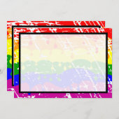 Gay Regenboog Vrijheid Vlag Bruiloft Save the Date (Voorkant / Achterkant)