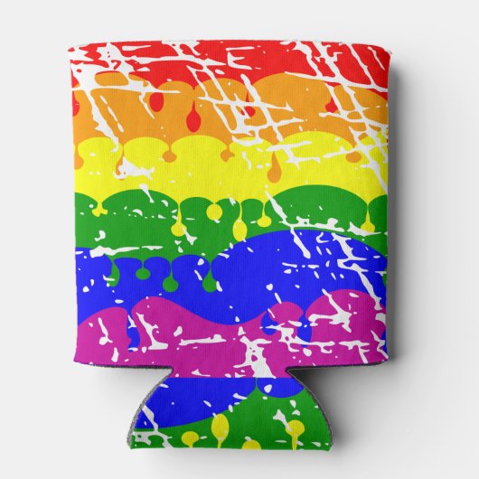 Gay Regenboog Vrijheid Vlag Huwelijk Keepsake Blikjeskoeler (Achterkant)