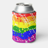 Gay Regenboog Vrijheid Vlag Huwelijk Keepsake Blikjeskoeler (Blikje Achterkant)