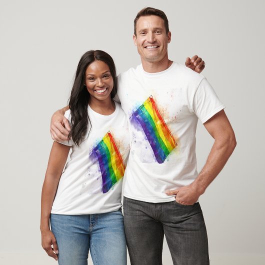 Gay regenboogvlag t-shirt (Unisex)