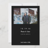 Gay Retro Art Deco Foto opslaan Datum Save The Date (Achterkant)