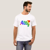 Gay Rights ALLY T-shirt (Voorkant volledig)