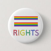 Gay Rights Equal Rights Pin Button (Voorkant)