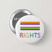 Gay Rights Equal Rights Pin Button (Voorkant /achterkant)