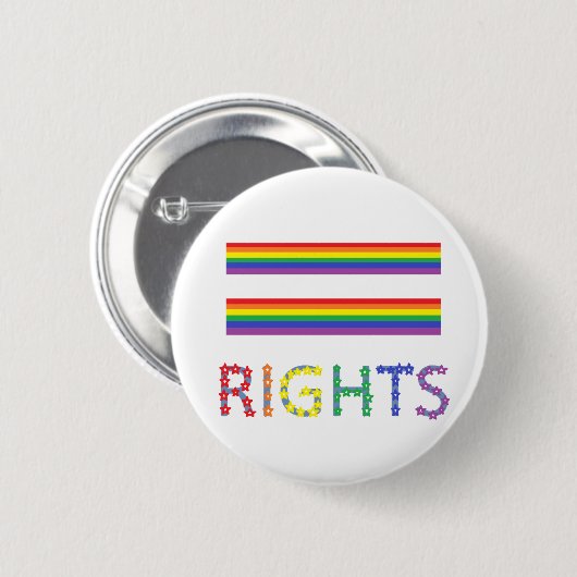 Gay Rights Equal Rights Pin Button (Voorkant /achterkant)