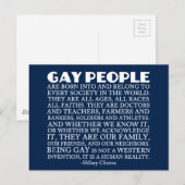 Gay Rights LGBT-ondersteuning Briefkaart (Voorkant / Achterkant)