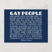 Gay Rights LGBT-ondersteuning Briefkaart (Voorkant)