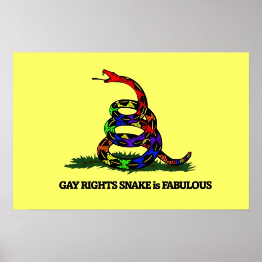 Gay Rights Snake Poster (Voorkant)