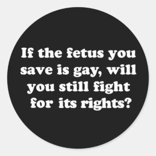 Gay Rights T-shirt Ronde Sticker