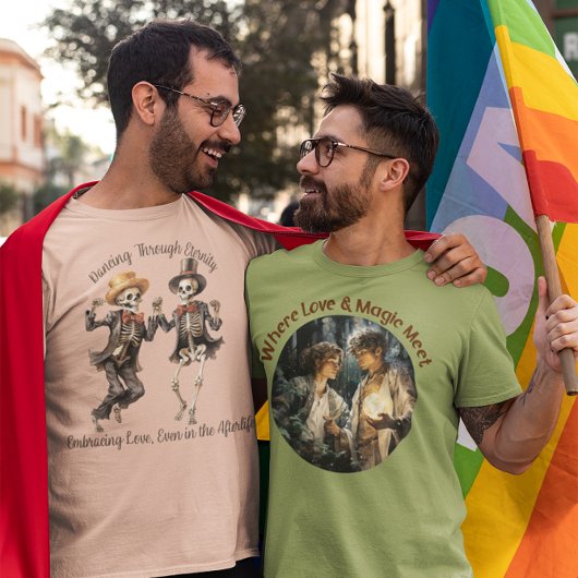 🌈Gay Romance Waar Liefde & Magie Ontmoet💀 T-shirt