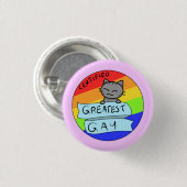 Gay Ronde Button 3,2 Cm (Voorkant /achterkant)