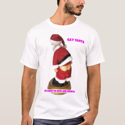 gay santa 3 t-shirt (Voorkant)