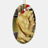 Gay Santa Kiss Ornament (Rechts)