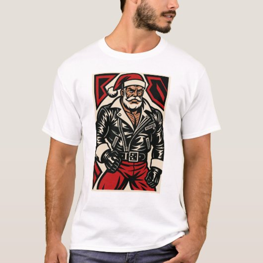 Gay Santa T-Shirt | Gay Pride Shirt for Men | LGBT (Voorkant)