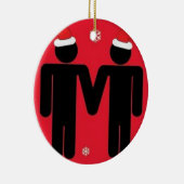Gay Santas Keramisch Ornament (Rechts)